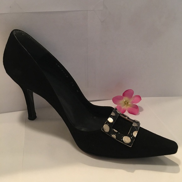 Stuart Weitzman Designer Leather Suede Heels - Picture 6 of 11